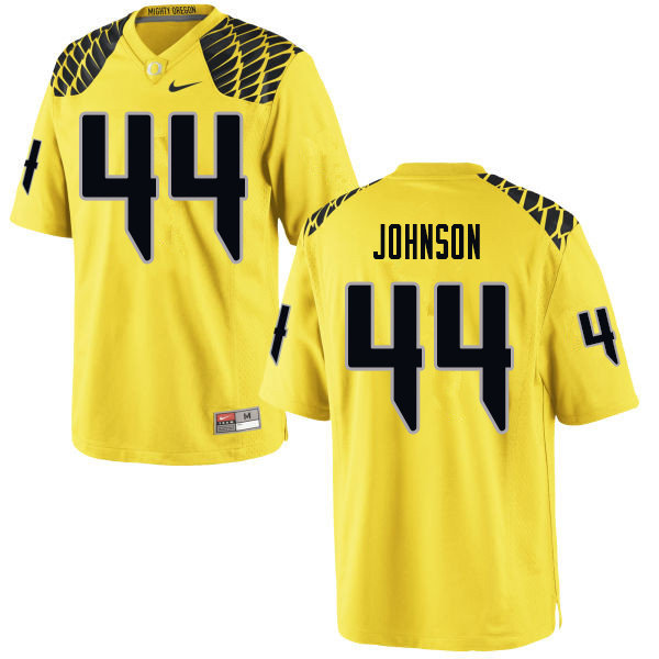 Men #44 D.J. Johnson Oregn Ducks College Football Jerseys Sale-Yellow